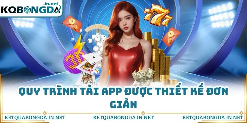 Quy trình tải app được thiết kế đơn giản