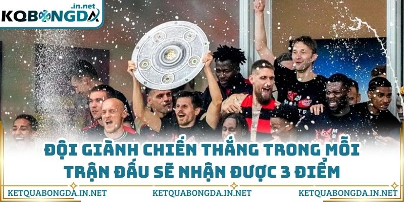 Đội giành chiến thắng trong mỗi trận đấu sẽ nhận được 3 điểm